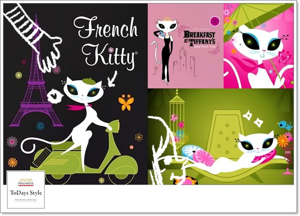 新皮夾入荷。french kitty的超可愛的手繪款 - 第2張圖 新皮夾入荷。french kitty的超可愛的手繪款